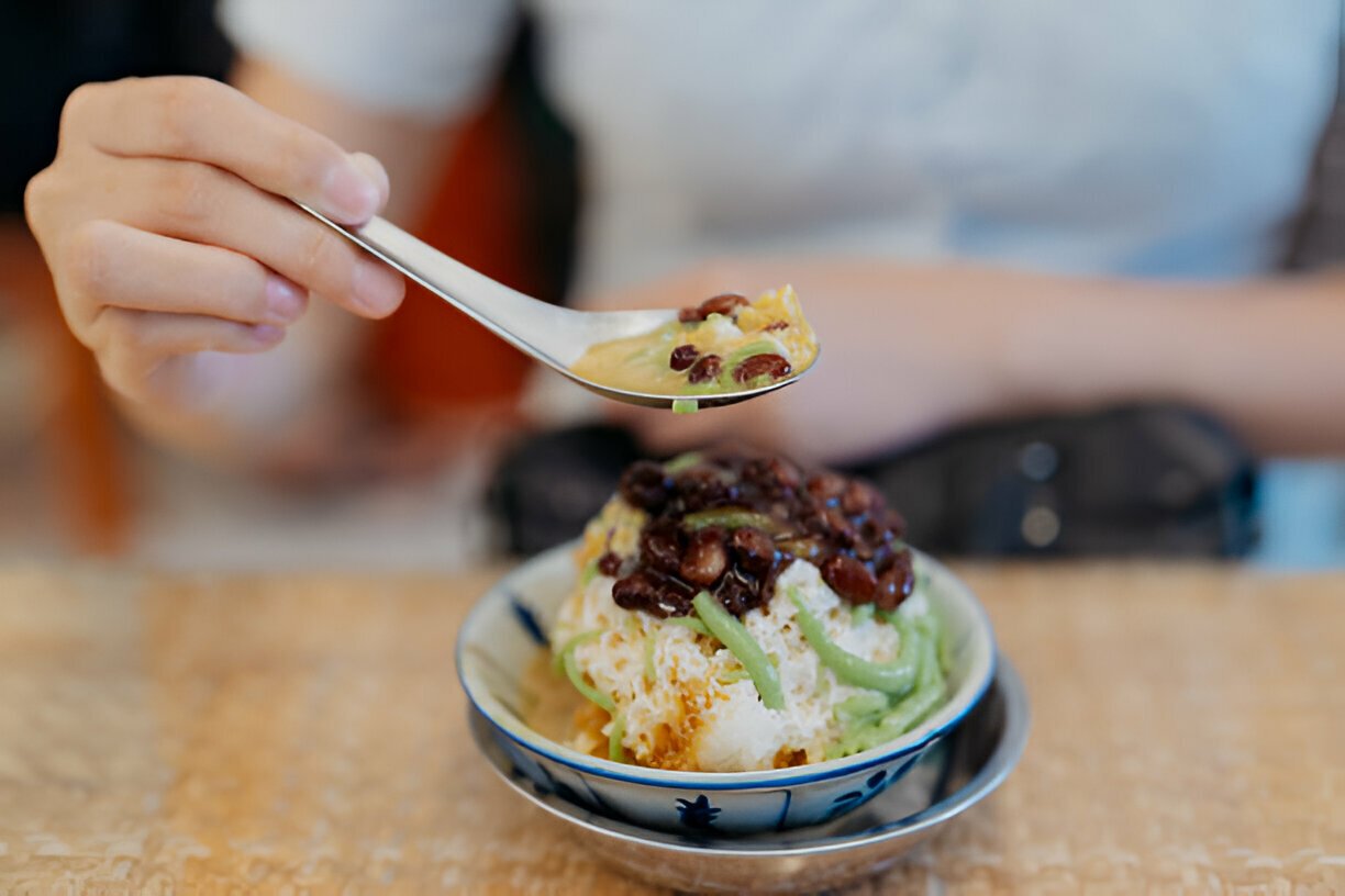 Cendol shaved ice