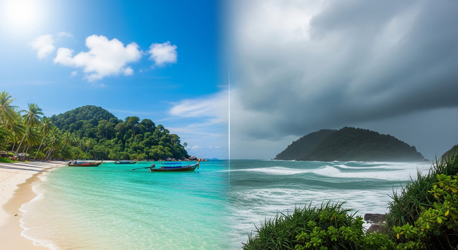 Best time to visit Perhentian Islands Malaysia comparing dry season vs monsoon weather conditions