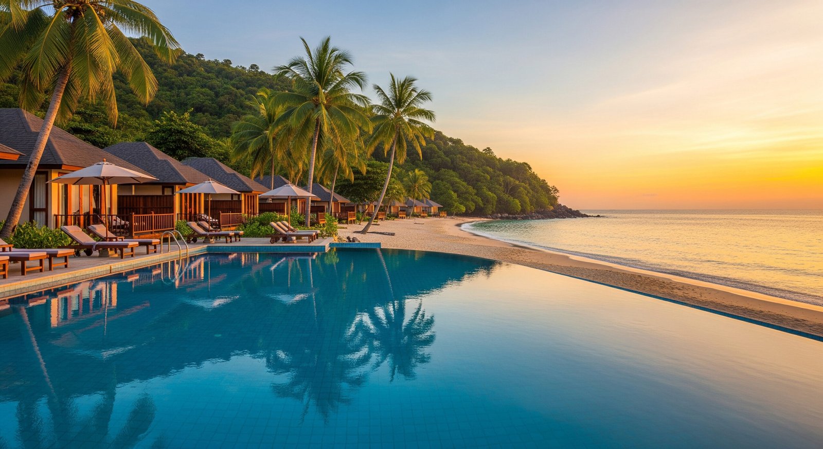 Luxury beachfront accommodation on Perhentian Islands Malaysia with ocean views and tropical setting