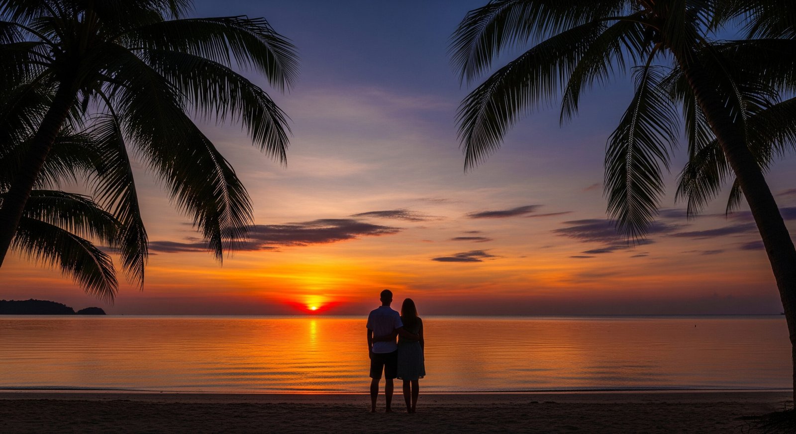 Romantic sunset view at Perhentian Islands Malaysia showing why it's the perfect hidden paradise destination
